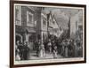 Old Cardiff in the Cardiff Fine Art, Industrial, and Maritime Exhibition-Charles Joseph Staniland-Framed Giclee Print