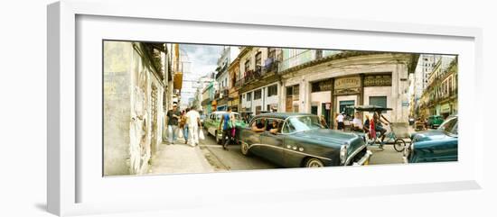 Old Cars on a Street, Havana, Cuba-null-Framed Photographic Print