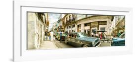 Old Cars on a Street, Havana, Cuba-null-Framed Photographic Print