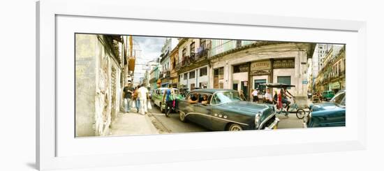 Old Cars on a Street, Havana, Cuba-null-Framed Photographic Print