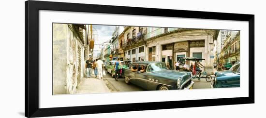 Old Cars on a Street, Havana, Cuba-null-Framed Photographic Print