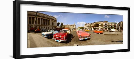 Old Cars on Street, Havana, Cuba-null-Framed Photographic Print