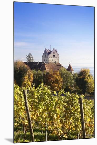 Old Castle in Autumn, Meersburg, Lake Constance (Bodensee), Baden Wurttemberg, Germany, Europe-Markus Lange-Mounted Photographic Print