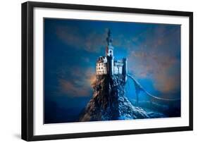 Old Castle on the Hill-null-Framed Art Print