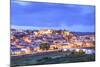 Old Cathedral and Castle at Dusk, Silves, Western Algarve, Algarve, Portugal, Europe-Neil Farrin-Mounted Photographic Print