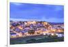 Old Cathedral and Castle at Dusk, Silves, Western Algarve, Algarve, Portugal, Europe-Neil Farrin-Framed Photographic Print