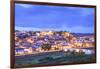 Old Cathedral and Castle at Dusk, Silves, Western Algarve, Algarve, Portugal, Europe-Neil Farrin-Framed Photographic Print