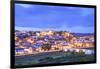 Old Cathedral and Castle at Dusk, Silves, Western Algarve, Algarve, Portugal, Europe-Neil Farrin-Framed Photographic Print