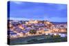 Old Cathedral and Castle at Dusk, Silves, Western Algarve, Algarve, Portugal, Europe-Neil Farrin-Stretched Canvas