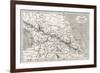 Old Caucasus Map-marzolino-Framed Art Print