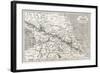 Old Caucasus Map-marzolino-Framed Art Print