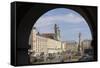 Old Center, Hauptplatz (Main Square), Linz, Upper Austria, Austria-Charles Bowman-Framed Stretched Canvas