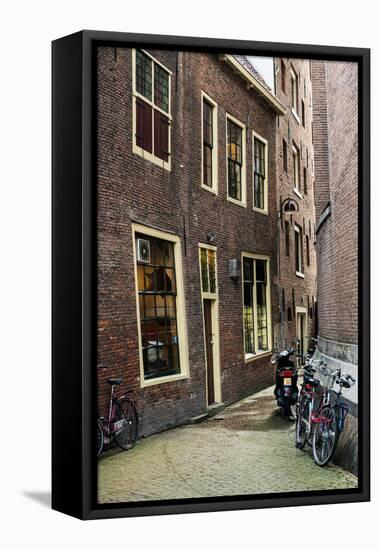 Old Centre Amsterdam-Erin Berzel-Framed Stretched Canvas