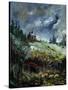 Old Chapel In Houroy-Pol Ledent-Stretched Canvas