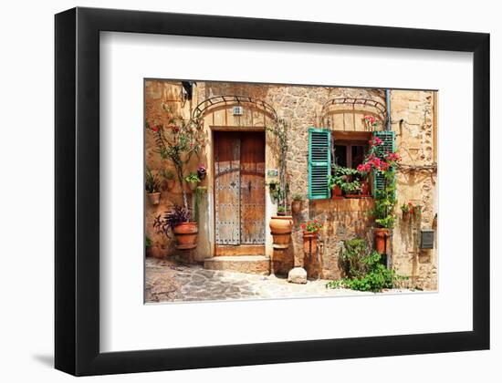 Old Charming Streets Spain-null-Framed Art Print