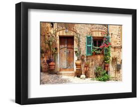 Old Charming Streets Spain-null-Framed Art Print