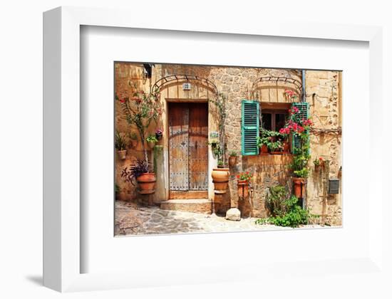 Old Charming Streets Spain-null-Framed Art Print