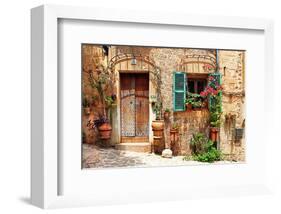 Old Charming Streets Spain-null-Framed Art Print