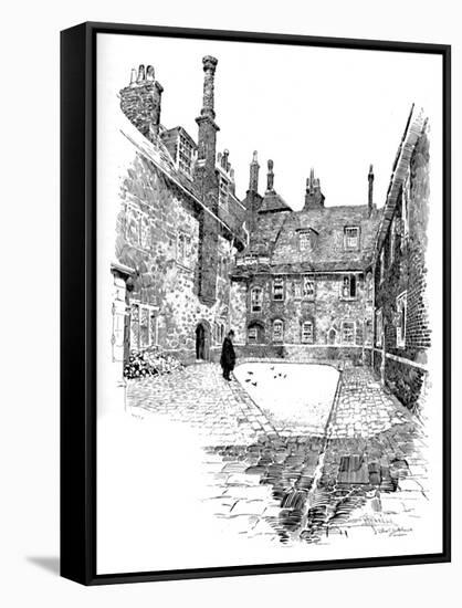 'Old Charterhouse: In Washhouse Court', 1886-Joseph Pennell-Framed Stretched Canvas