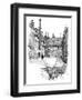 'Old Charterhouse: In Washhouse Court', 1886-Joseph Pennell-Framed Giclee Print