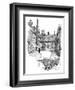 'Old Charterhouse: In Washhouse Court', 1886-Joseph Pennell-Framed Giclee Print