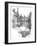 'Old Charterhouse: In Washhouse Court', 1886-Joseph Pennell-Framed Giclee Print