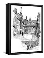 'Old Charterhouse: In Washhouse Court', 1886-Joseph Pennell-Framed Stretched Canvas