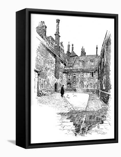 'Old Charterhouse: In Washhouse Court', 1886-Joseph Pennell-Framed Stretched Canvas