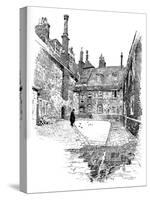 'Old Charterhouse: In Washhouse Court', 1886-Joseph Pennell-Stretched Canvas