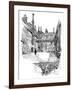 'Old Charterhouse: In Washhouse Court', 1886-Joseph Pennell-Framed Giclee Print