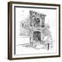 'Old Charterhouse: Mantelpiece in the Master's Lodge', 1886-Joseph Pennell-Framed Giclee Print