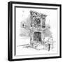 'Old Charterhouse: Mantelpiece in the Master's Lodge', 1886-Joseph Pennell-Framed Giclee Print