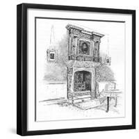 'Old Charterhouse: Mantelpiece in the Master's Lodge', 1886-Joseph Pennell-Framed Giclee Print