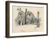 'Old Charterhouse: The Master's Court', 1886-Joseph Pennell-Framed Giclee Print