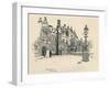 'Old Charterhouse: The Master's Court', 1886-Joseph Pennell-Framed Giclee Print