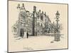 'Old Charterhouse: The Master's Court', 1886-Joseph Pennell-Mounted Giclee Print