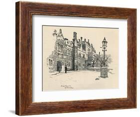 'Old Charterhouse: The Master's Court', 1886-Joseph Pennell-Framed Giclee Print