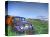 Old Chevy Truck in the Little Missouri National Grasslands, North Dakota, USA-Chuck Haney-Stretched Canvas