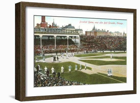 Old Chicago Ball Grounds-null-Framed Art Print