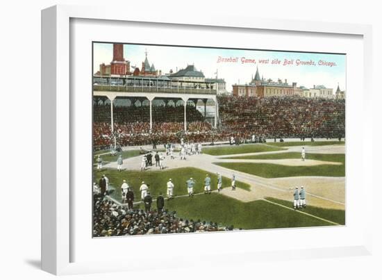 Old Chicago Ball Grounds-null-Framed Art Print