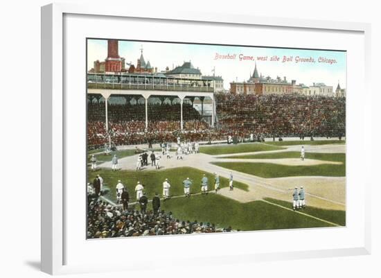 Old Chicago Ball Grounds-null-Framed Art Print