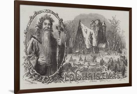 Old Christmas-Alfred Crowquill-Framed Giclee Print