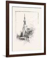 Old Church at Iberville, Canada, Nineteenth Century-null-Framed Giclee Print