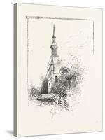 Old Church at Iberville, Canada, Nineteenth Century-null-Stretched Canvas
