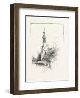 Old Church at Iberville, Canada, Nineteenth Century-null-Framed Giclee Print