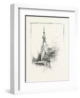 Old Church at Iberville, Canada, Nineteenth Century-null-Framed Giclee Print