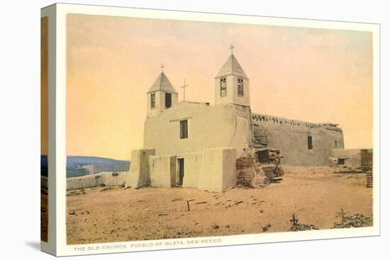 Old Church, Isleta Pueblo, New Mexico-null-Stretched Canvas