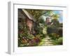 Old Church Path-Dominic Davison-Framed Art Print