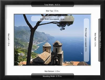 Old Church with Amalfi Coast Vista, Italy' Photographic Print - George Oze  | AllPosters.com