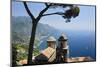 Old Church with Amalfi Coast Vista, Italy-George Oze-Mounted Photographic Print